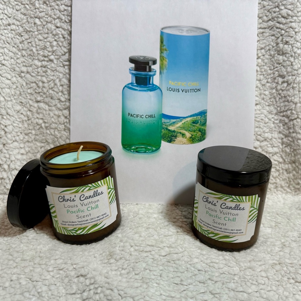 Two 9oz LV Pacific Chill Scent Candles (type)